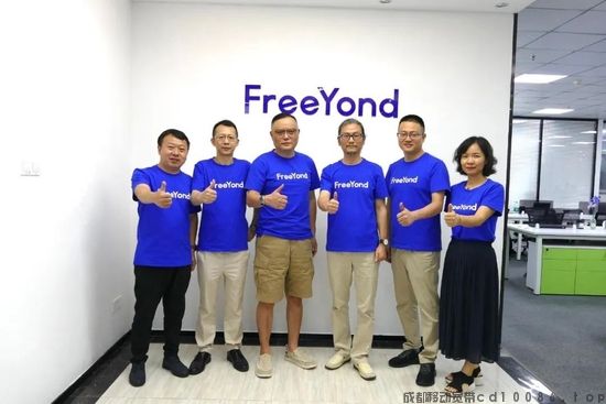 FreeYond 的联合创始人团队 左起郭显秋、李键、俞雷、袁炫华、常士丹、邱智敏